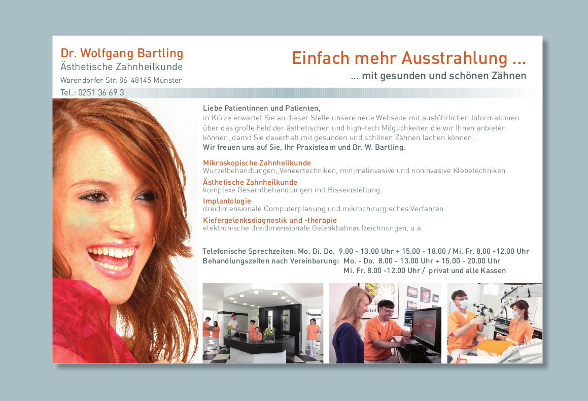 Zahnästhetik aus Münster - Dr.Wolfgang Bartling